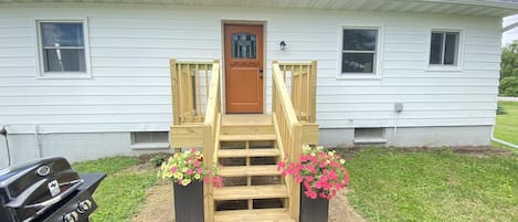 Outside entry of house