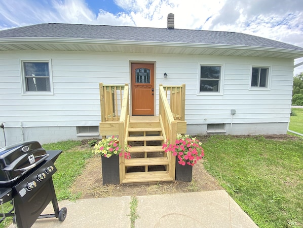 Outside entry of house