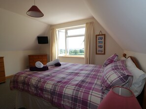 Upstairs double Bedroom with lovely views
