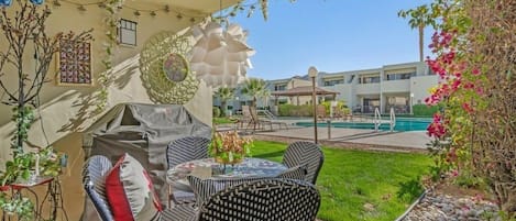 Patio by the pool