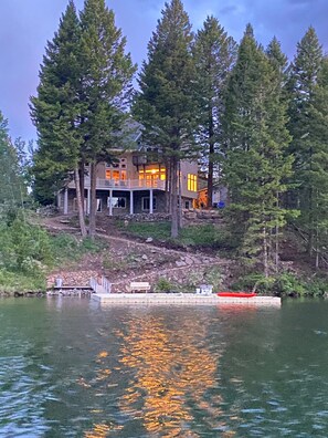 View of house looking south from the lake.