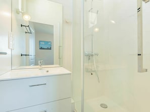 Miroir, Luminaire Plomberie, Évier, Robinet, Armoire De Toilette, Tete De Douche, Porte De Douche, Bar De Douche, Salle De Bains