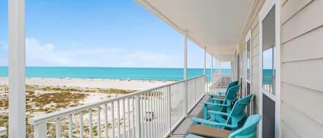 Furnished Gulf Front Deck