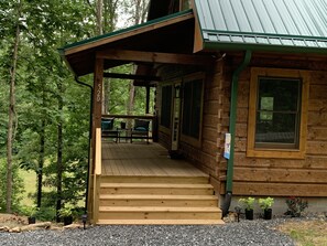 Inviting front porch.