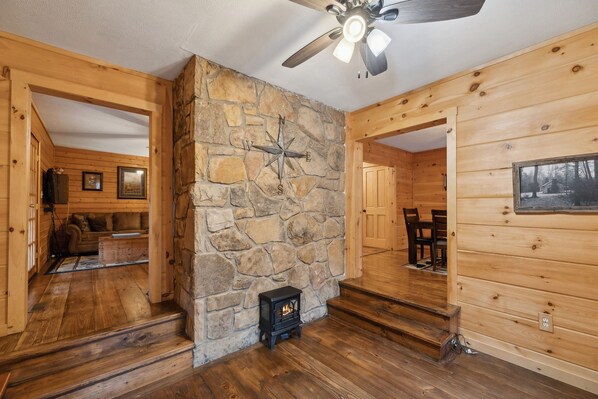 A peaceful, private cabin in the mountains.