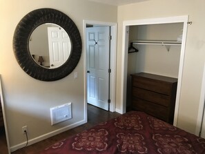 Master bedroom with closet