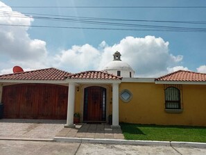 Rear entrance of house