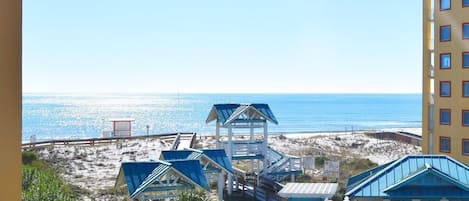 Aerial view of Beach Access #1- Just a 5 minute walk across the street