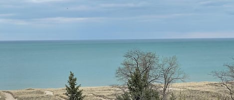 View of Lake Michigan From Front of House