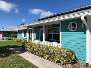 Serene home with shaded porch