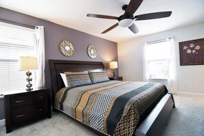 Second king suite with Smart TV, ceiling fan, en suite bathroom