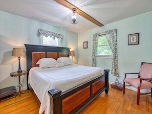 Master Bedroom also has adjacent sitting/television area.