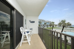 Every Spot is Prime - Savor the ocean views from Sea Dancer 210’s balcony.