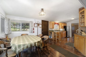 Kitchen and dining area