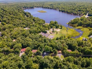 Owls Nest and nearby Lake Dresser. Tennis, Basketball courts and playground are a short stroll away.