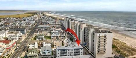 Vue sur la plage ou l’océan