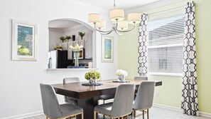 Dining table here for your family feast.