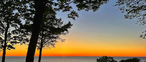 Sunset over Lake Michigan at Blisswood