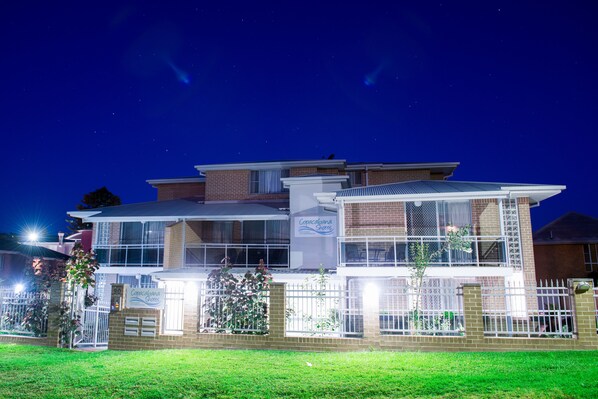 Front of property – evening/night
