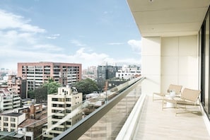 Blick vom Balkon