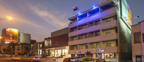 Front of property – evening/night