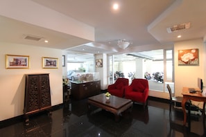 Lobby sitting area