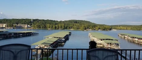 Great view of the lake from our deck.