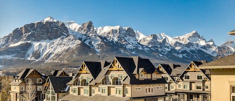 Excellent views of the Mt. Rundle mountain range from the private balcony.