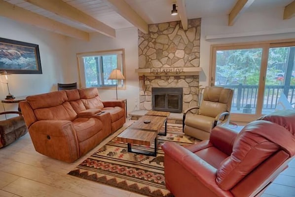 Family Room and Fireplace