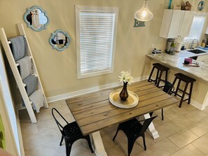 Dining area of kitchen