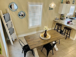 Dining area of kitchen