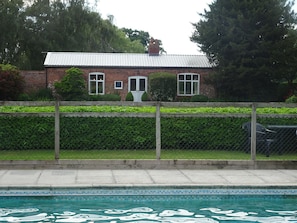 View of Garden House from the pool