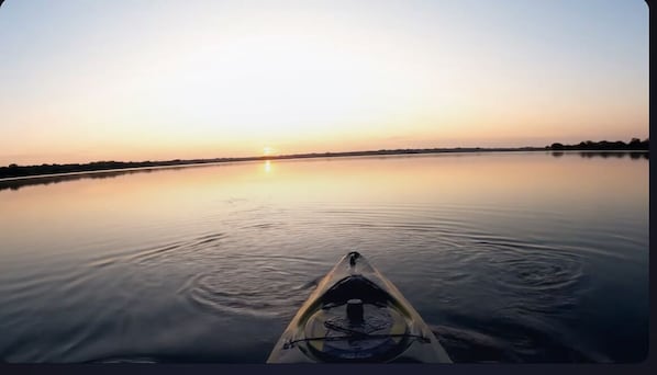 Beautiful out on the kayak 🌅☀️