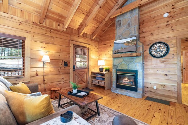 Beautiful Stone Fireplace