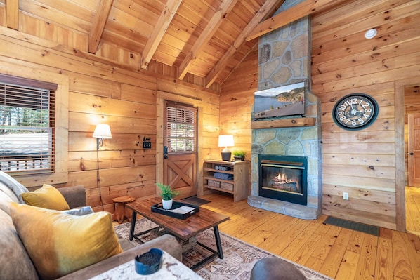 Beautiful Stone Fireplace