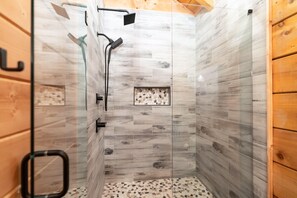 Brand New Walk-in Tile Shower