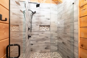 Brand New Walk-in Tile Shower