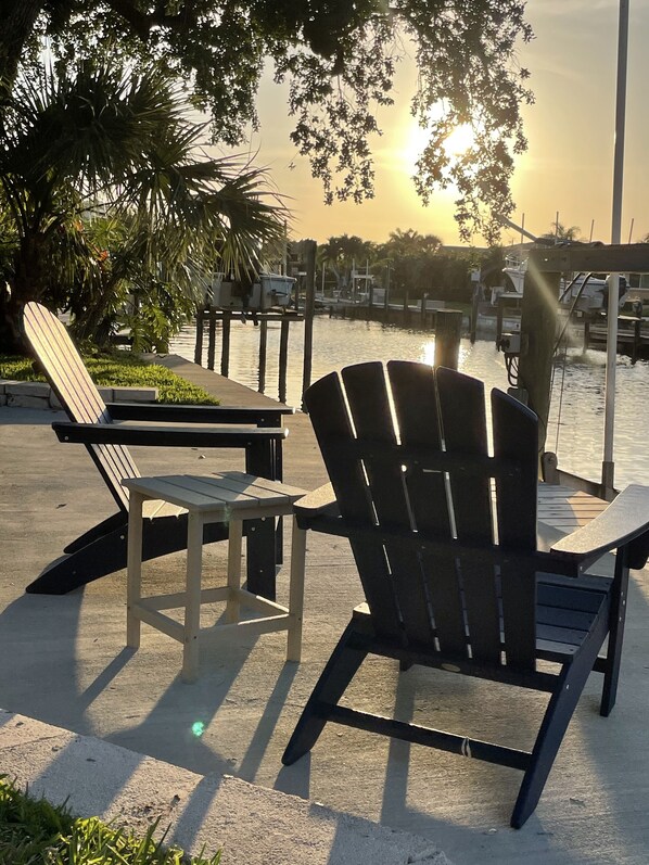 Sunsets by the dock