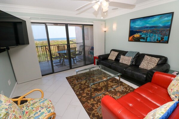 St. Augustine Ocean Front Rentals Living Room