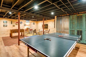 Game Room | Basement | Foosball Table | Ping Pong Table | Flat-Screen TV