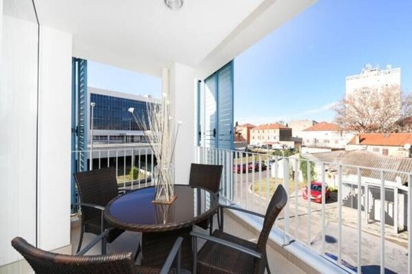 Balcony sitting area