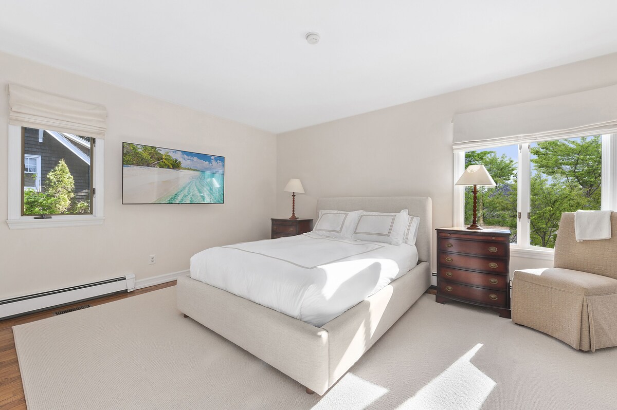 New! Refreshed East Hampton Village Home with Heated Pool