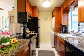 Full galley kitchen view