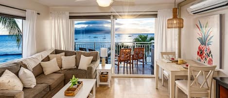 Enjoy dreamlike sunsets every night from your private lanai.