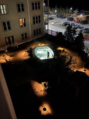 " your private hot tub oasis awaits."