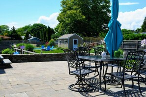 back patio shared pool/firepit