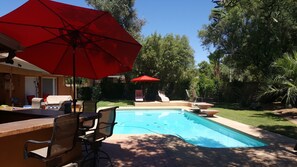 Pool area from bar area..