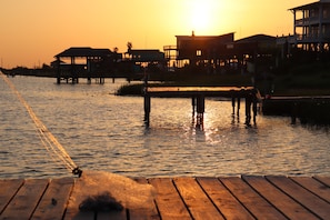 Sunrise from the private pier