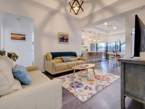 Spacious open plan living area perfect for families wanting to do things together.
