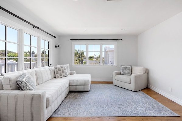 Front entry and living room